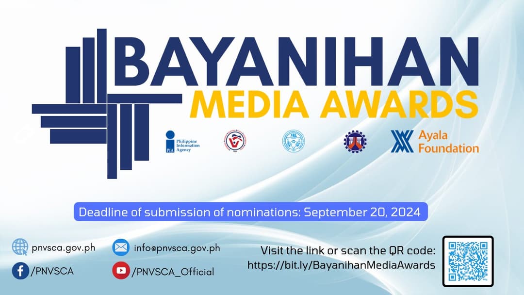 Image for Nominations for the BAYANIHAN MEDIA Awards are officially OPEN!