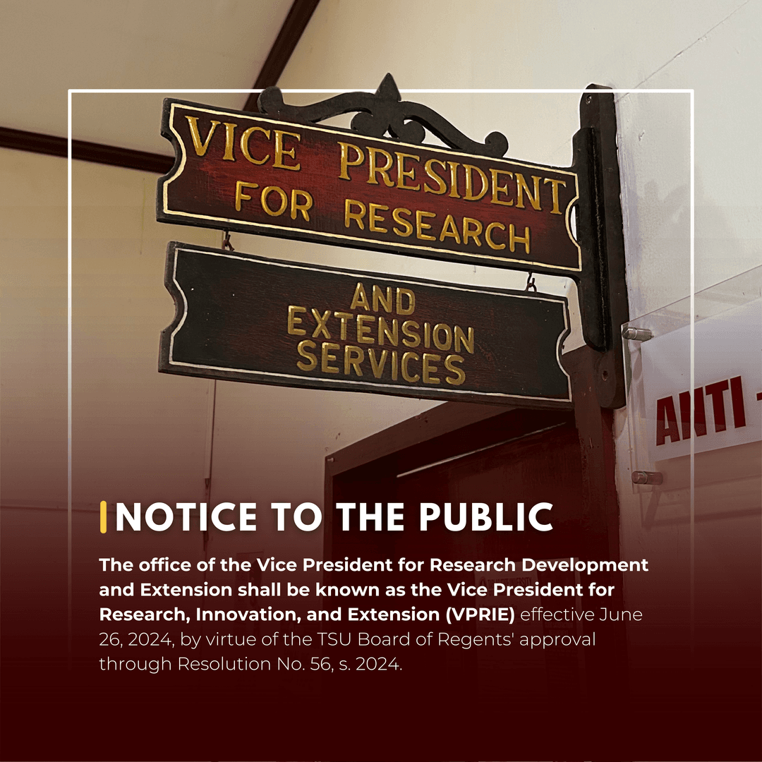 Image for NOTICE TO THE PUBLIC | Change of Office Name of VPRDE and OTDTC